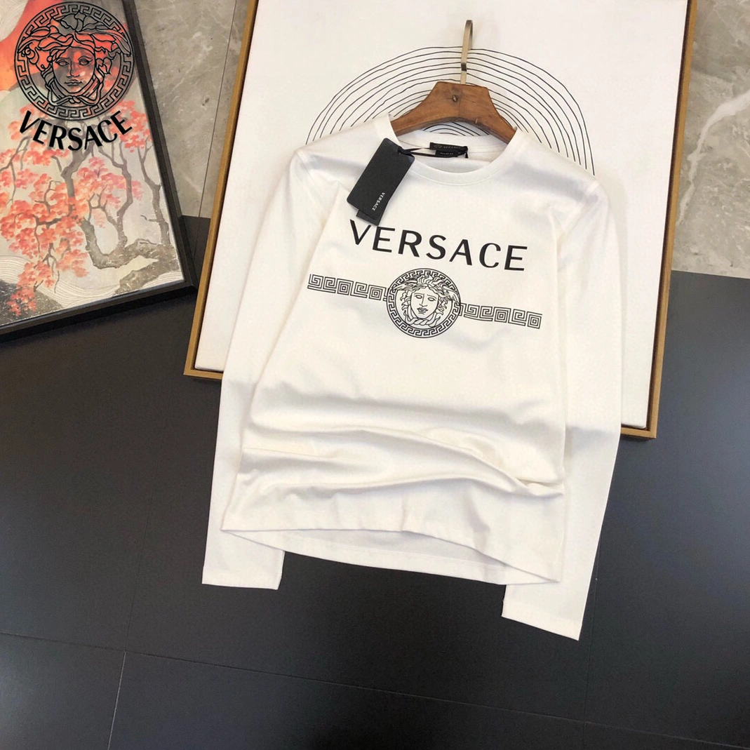 Versace T-Shirts Long Sleeved For Men Sleek 554