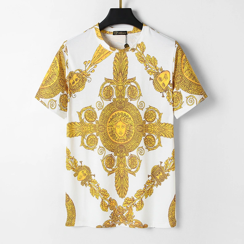 Versace T-Shirts Short Sleeved For Men Cozy 7272