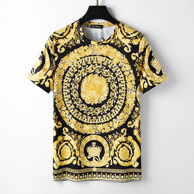 Versace T-Shirts Short Sleeved For Men Modern 5206