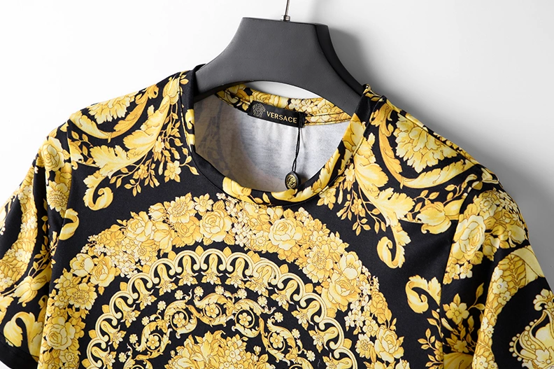 Versace T-Shirts Short Sleeved For Men Modern 5206