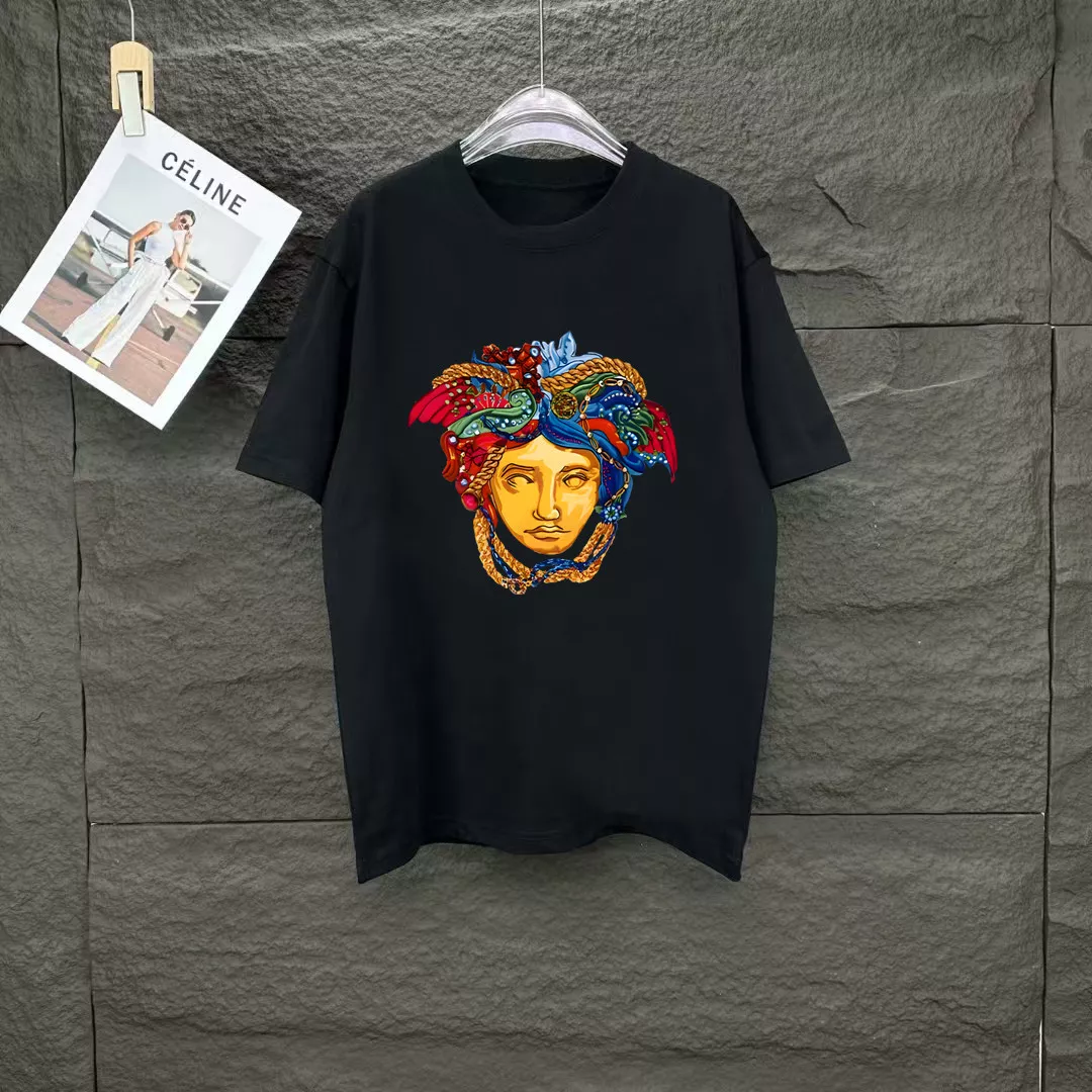 Versace T-Shirts Short Sleeved For Unisex Classic 7140