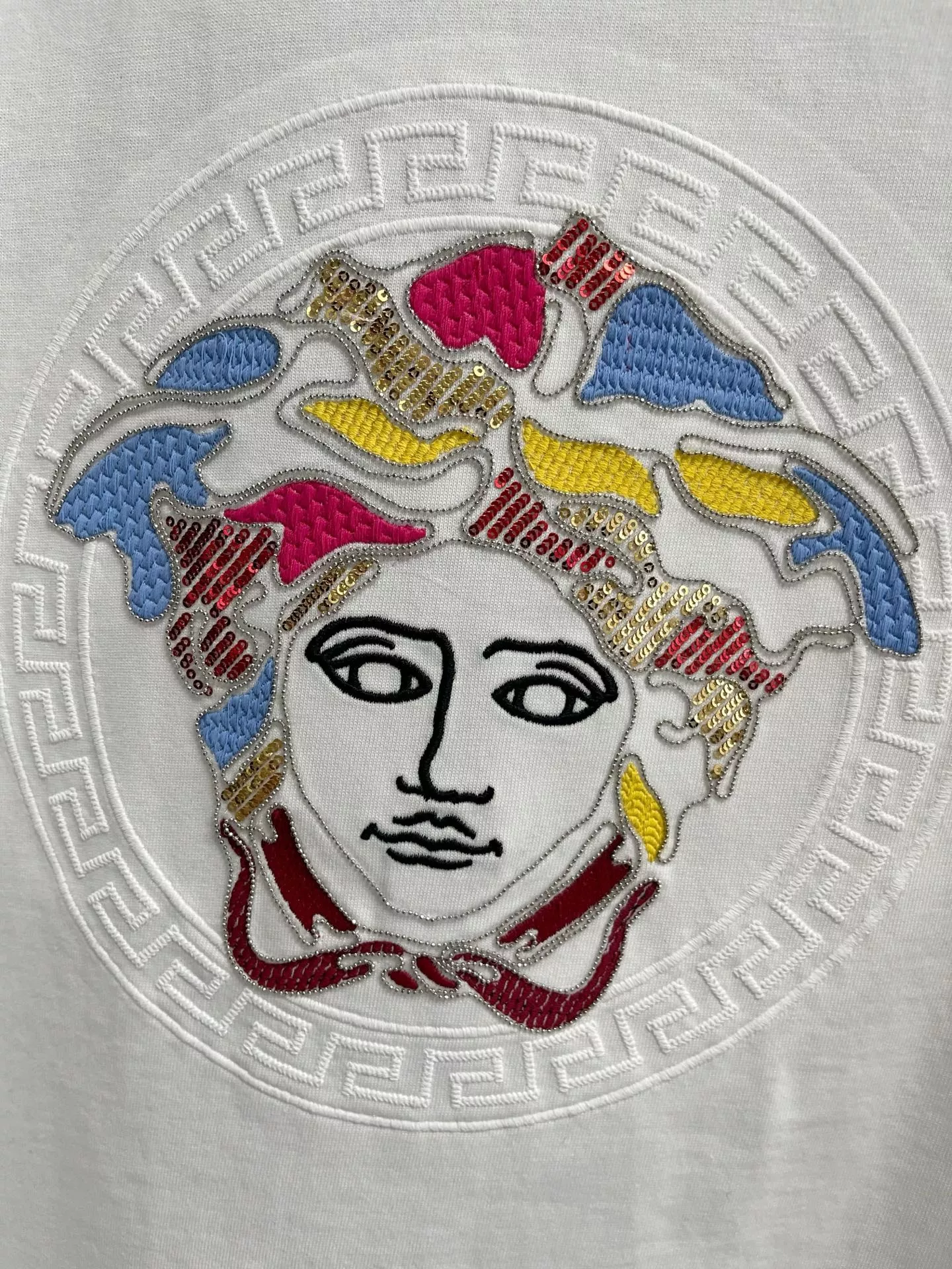 Versace T-Shirts Short Sleeved For Unisex Durable 4760