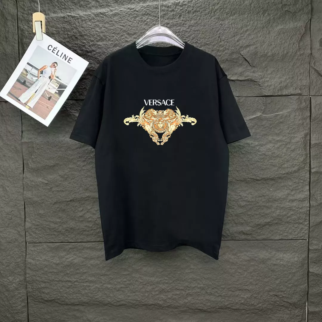 Versace T-Shirts Short Sleeved For Unisex Functional 8317