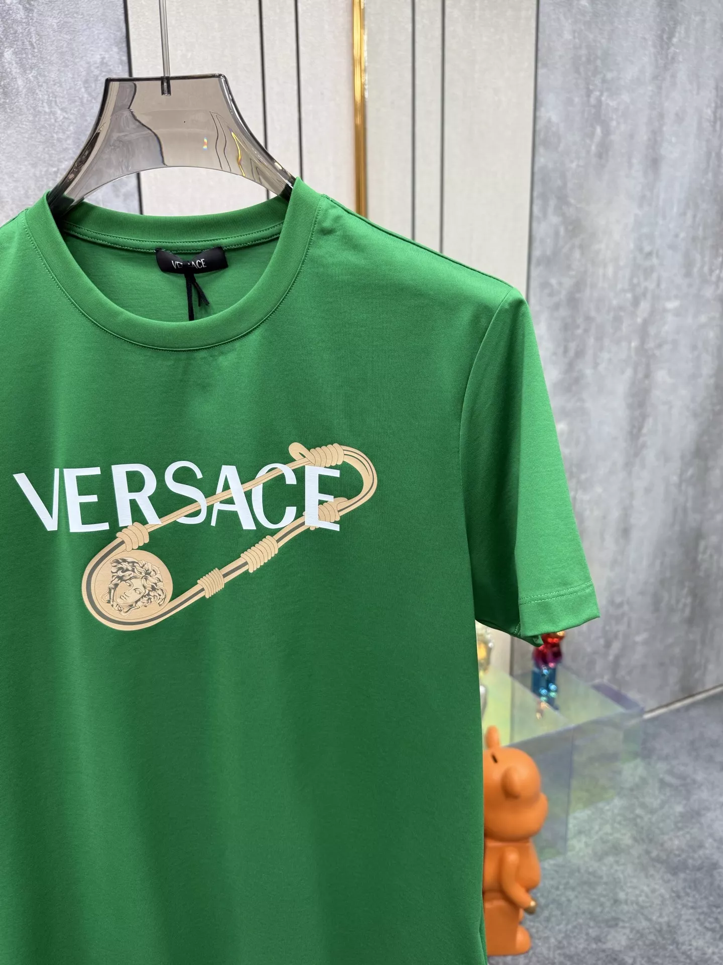 Versace T-Shirts Short Sleeved For Unisex Minimalist 8588