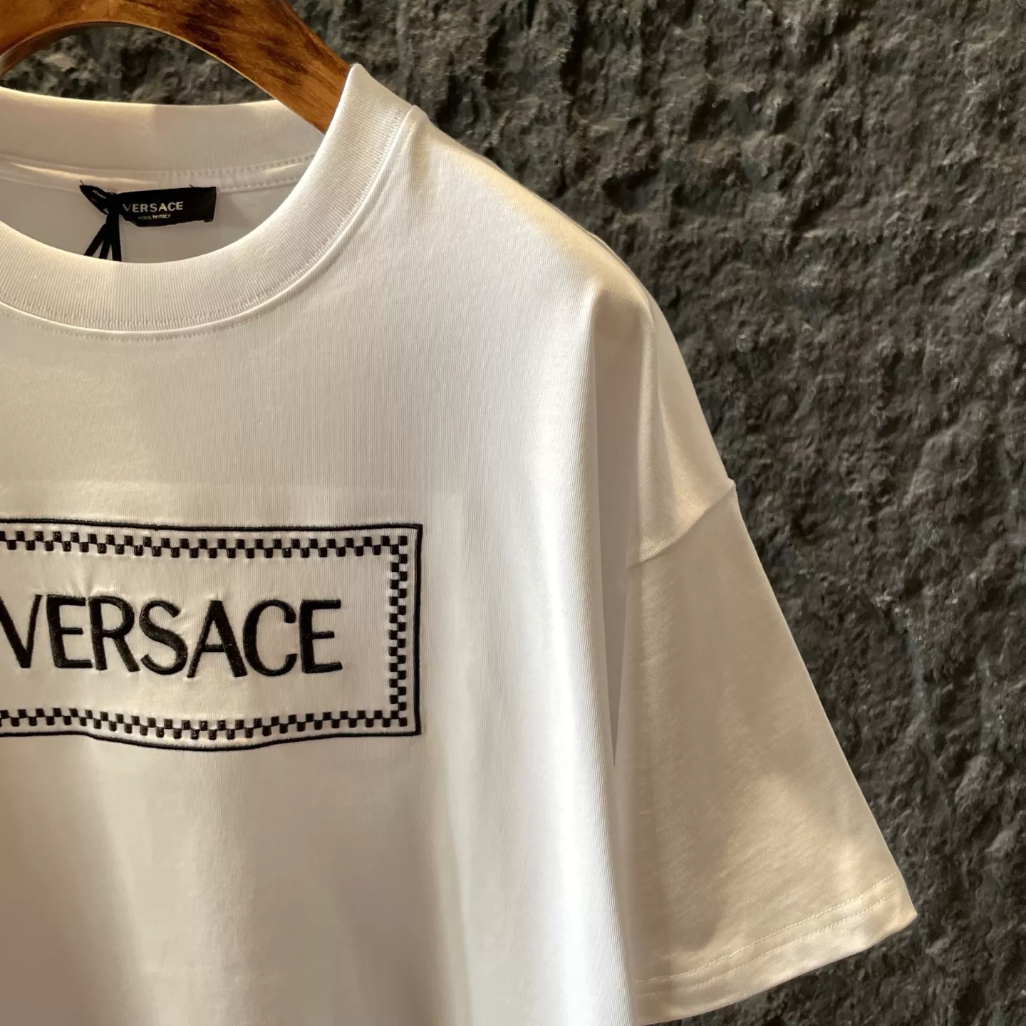 Versace T-Shirts Short Sleeved For Unisex Practical 1882