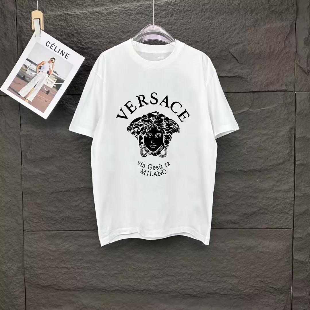 Versace T-Shirts Short Sleeved For Unisex Soft 4697