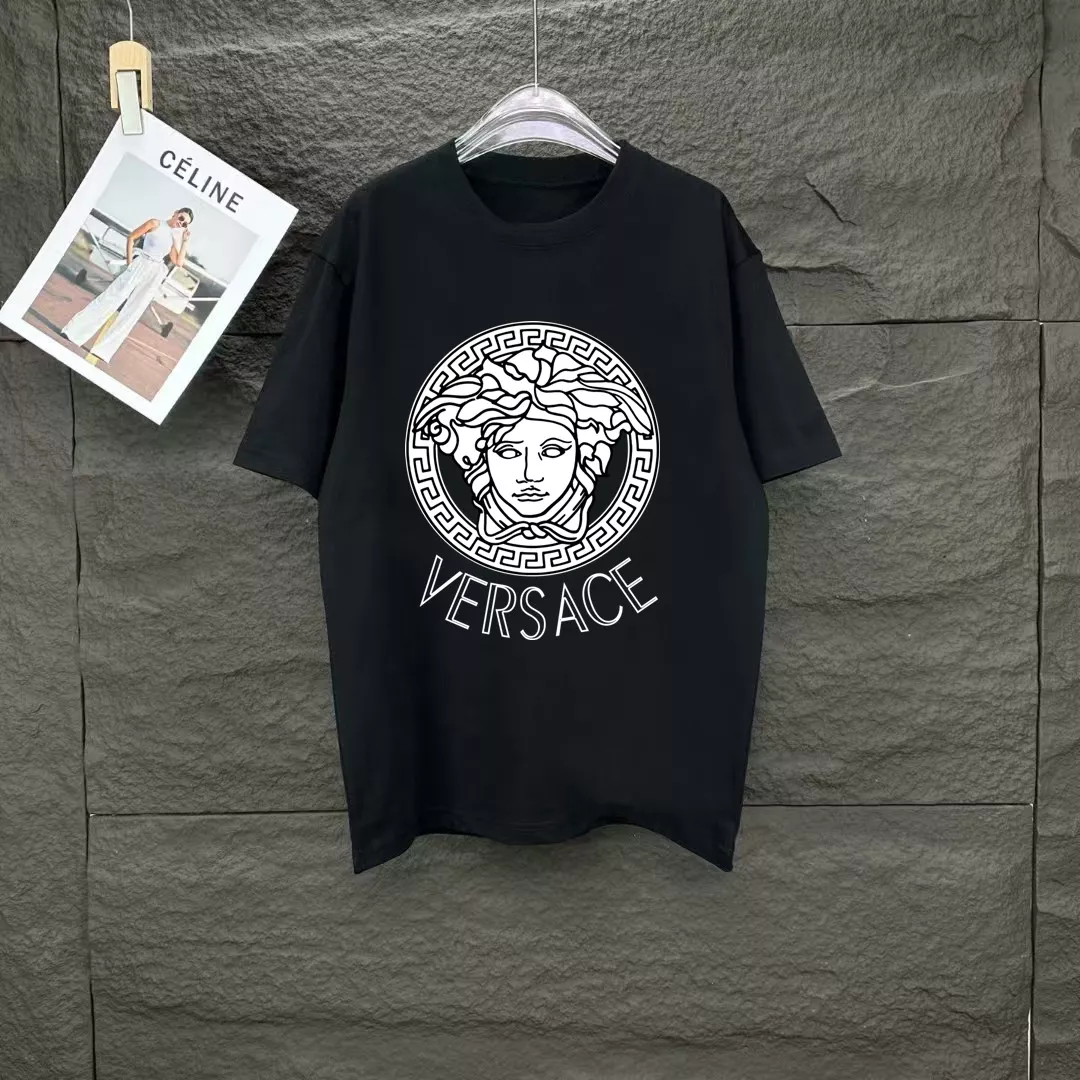 Versace T-Shirts Short Sleeved For Unisex Versatile 6781