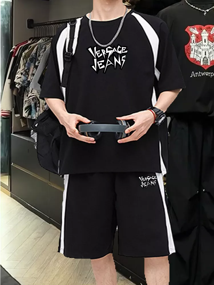 Versace Tracksuits Short Sleeved For Men NewStyle 2677