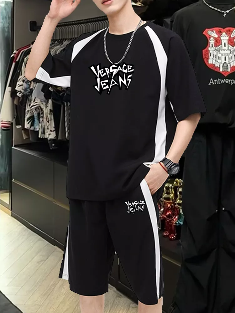 Versace Tracksuits Short Sleeved For Men NewStyle 2677