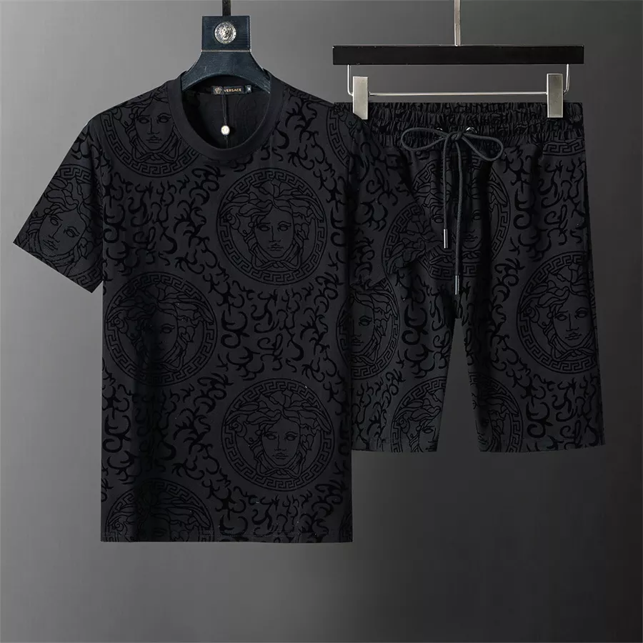 Versace Tracksuits Short Sleeved For Men Soft 2808