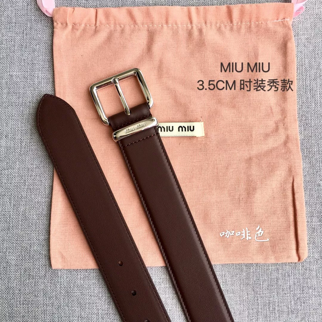Versatile 1174 MIU MIU AAA Quality Belts In 3.5cm For Women