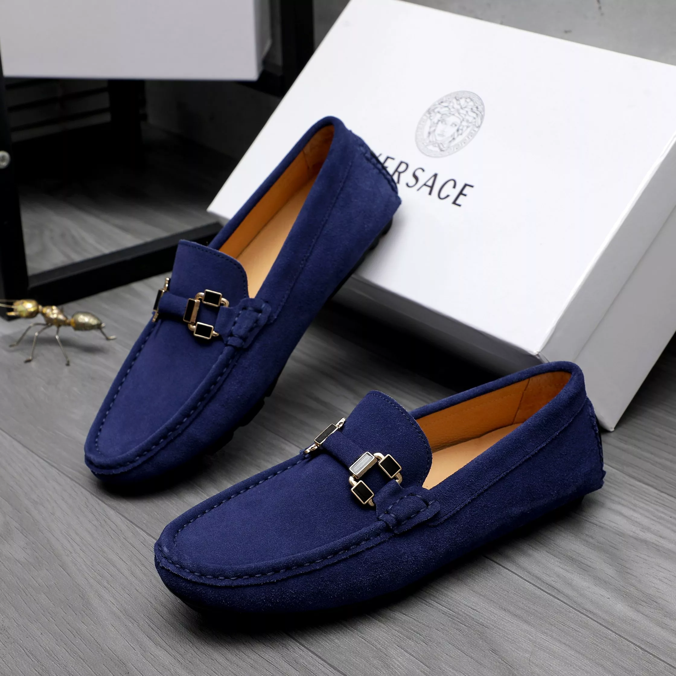 Versatile 1729 Versace Leather Shoes For Men