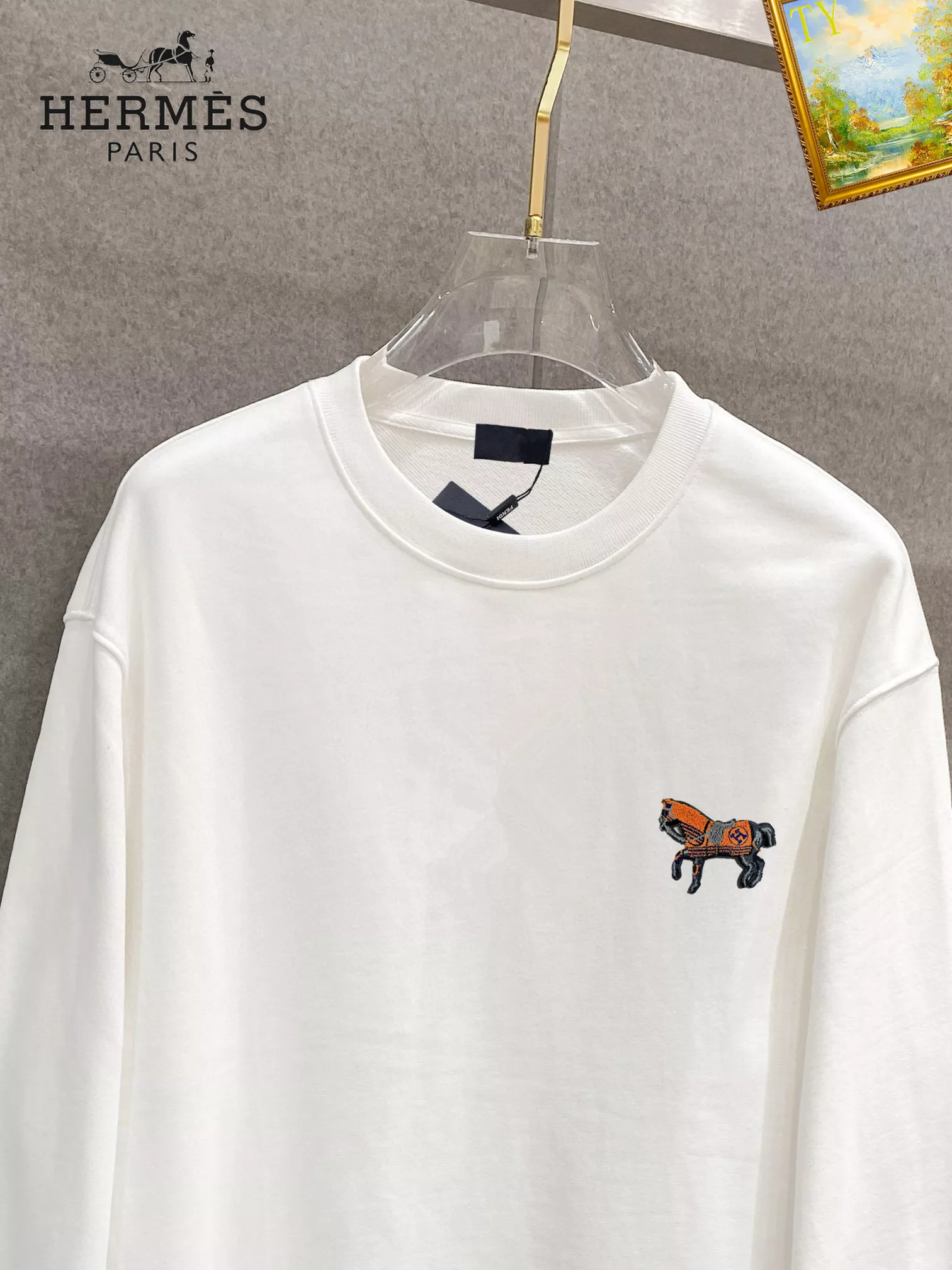 Versatile 1992 Hermes Hoodies Long Sleeved For Men