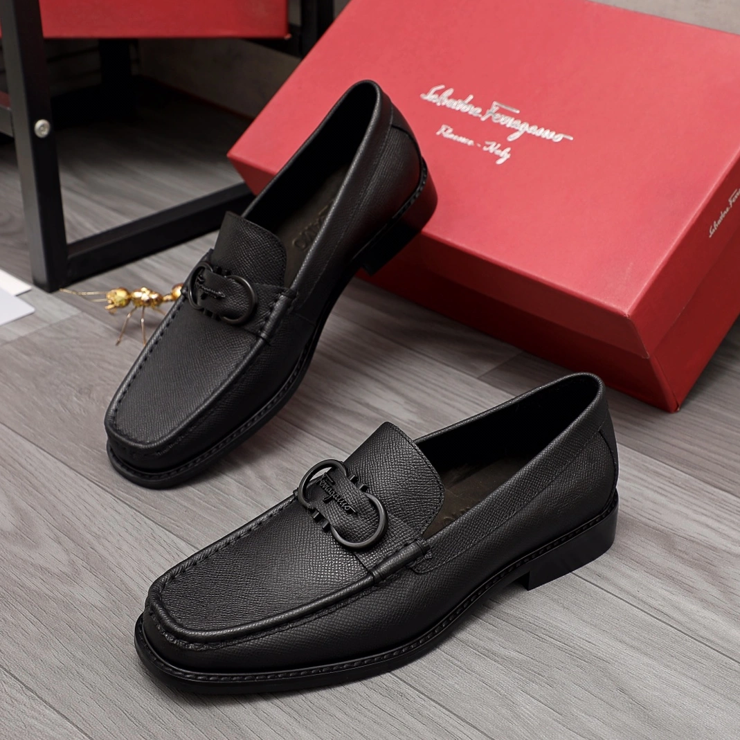 Versatile 2779 Salvatore Ferragamo Leather Shoes For Men