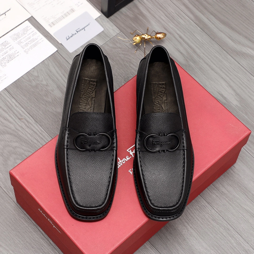 Versatile 2779 Salvatore Ferragamo Leather Shoes For Men