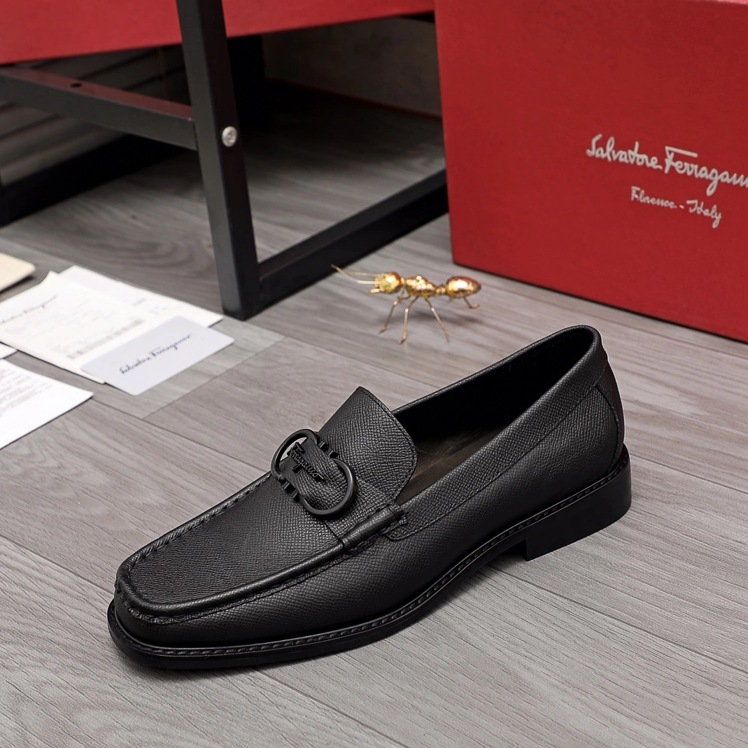 Versatile 2779 Salvatore Ferragamo Leather Shoes For Men