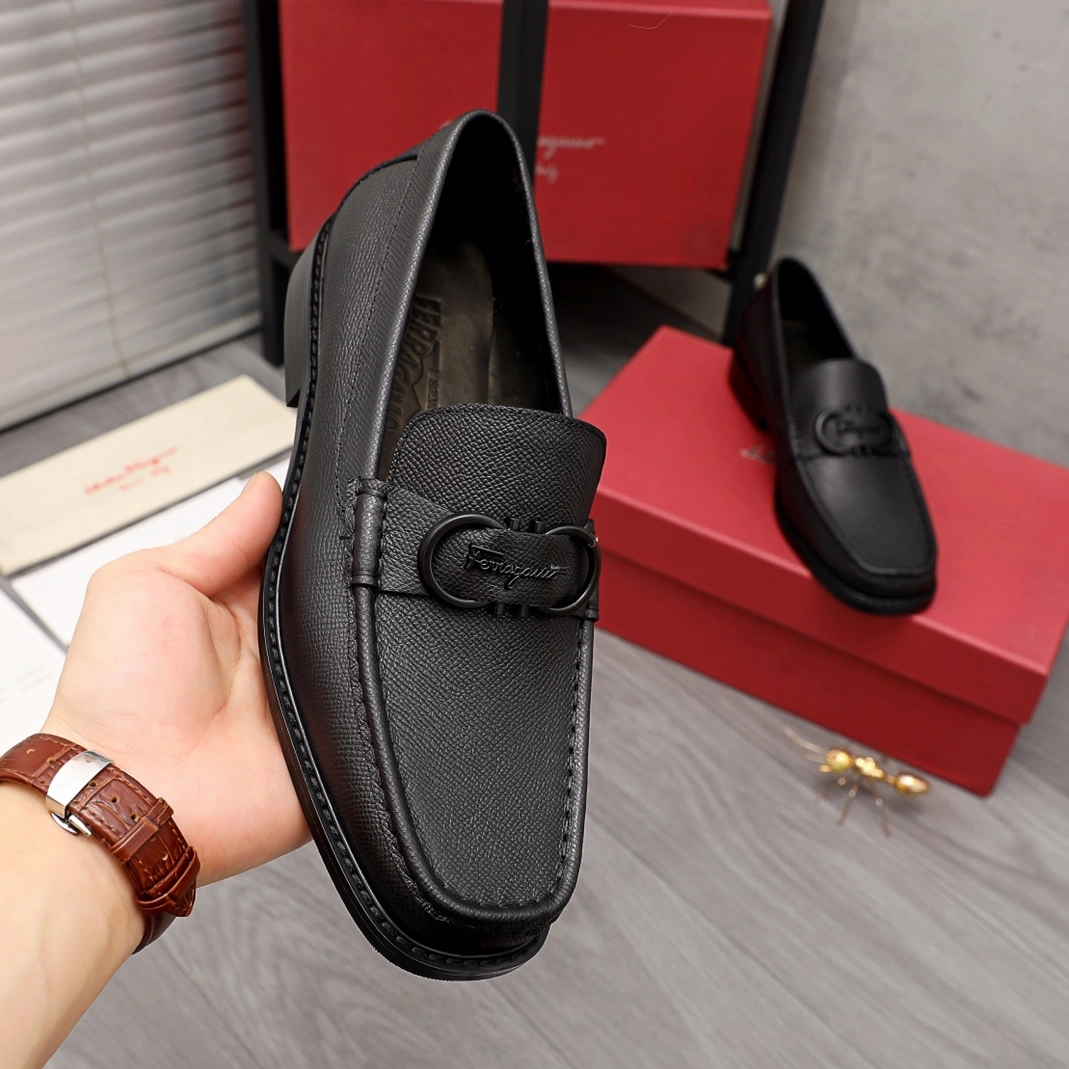 Versatile 2779 Salvatore Ferragamo Leather Shoes For Men