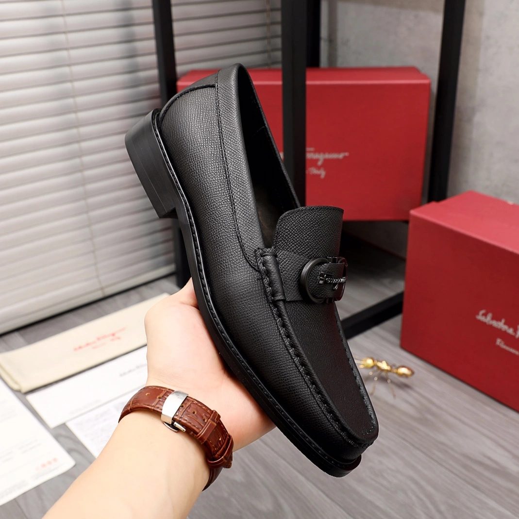 Versatile 2779 Salvatore Ferragamo Leather Shoes For Men