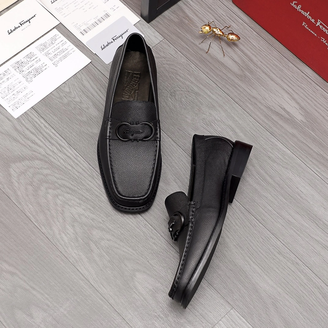 Versatile 2779 Salvatore Ferragamo Leather Shoes For Men