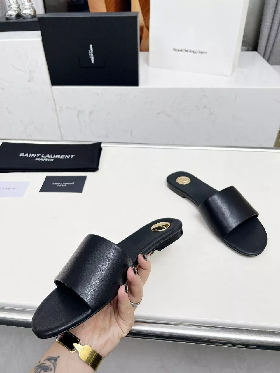 Versatile 3425 Yves Saint Laurent YSL Slippers For Women