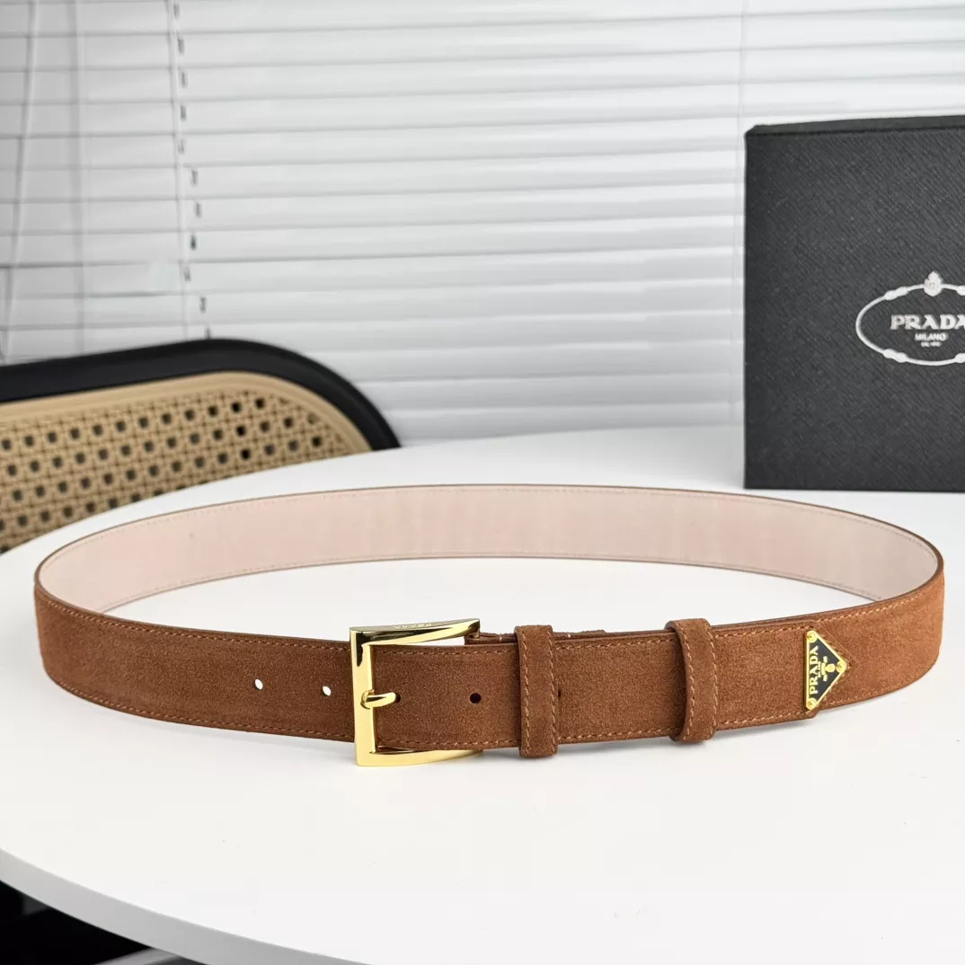 Versatile 3831 Prada AAA Quality Belts In 3.5cm For Unisex
