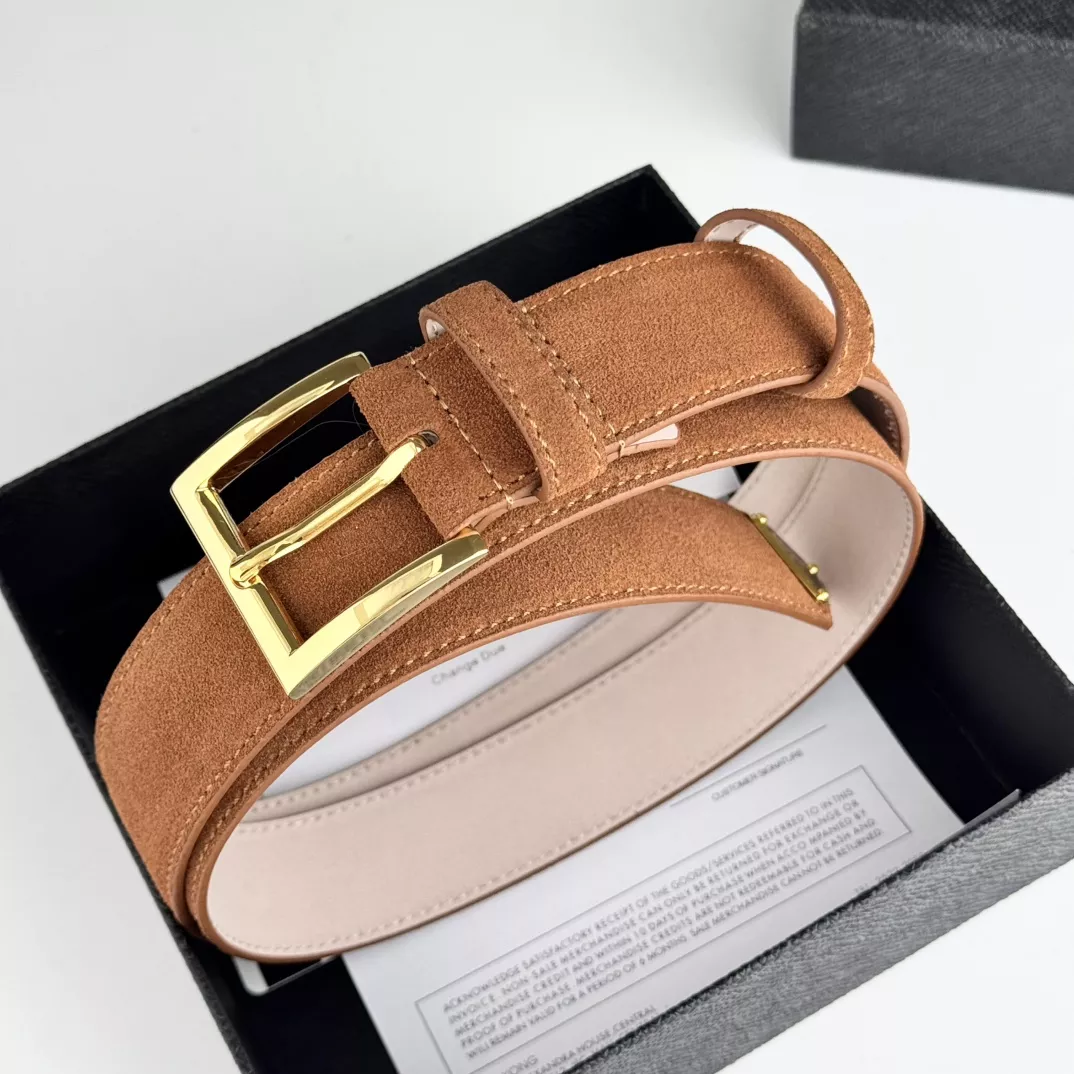 Versatile 3831 Prada AAA Quality Belts In 3.5cm For Unisex