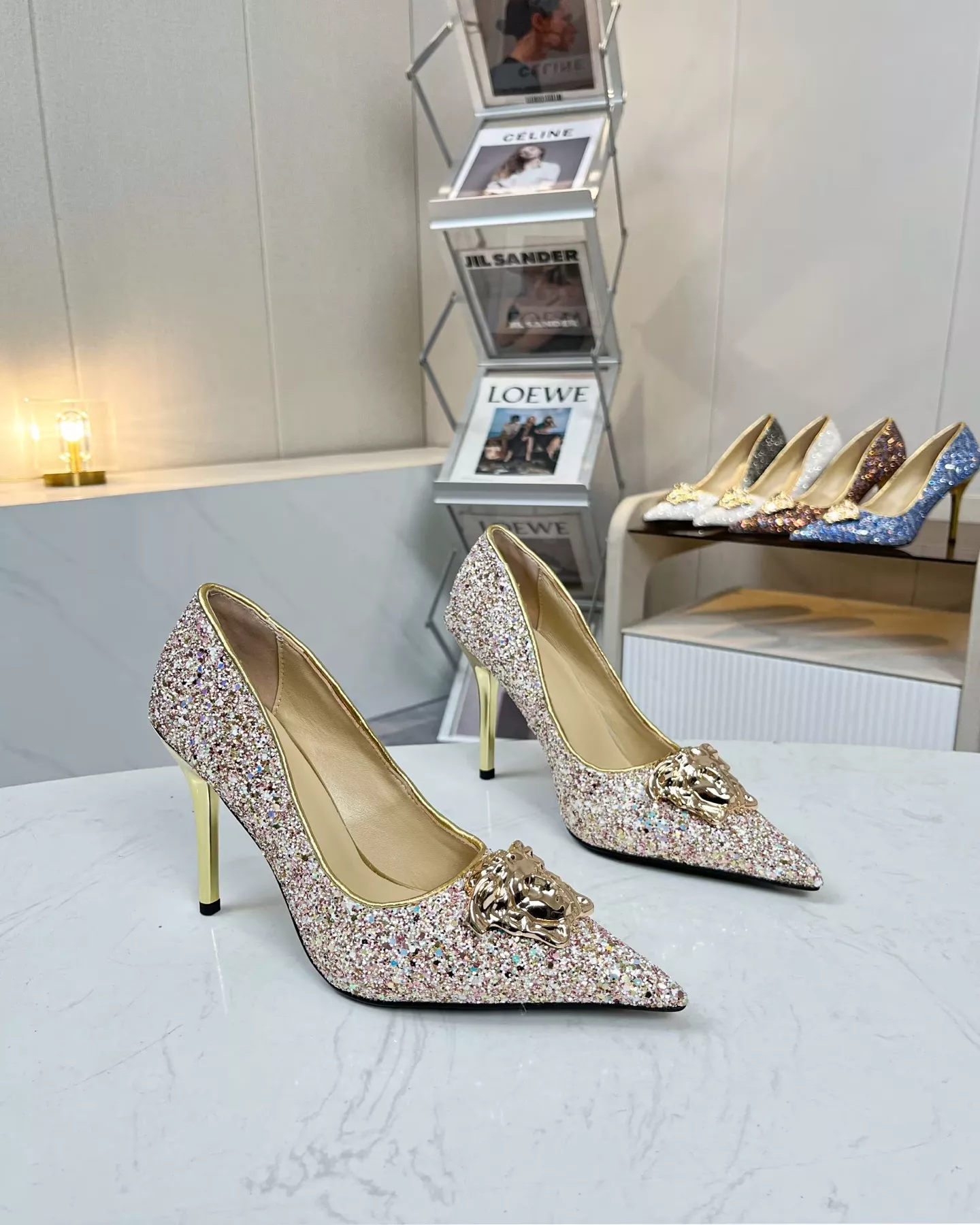 Versatile 3960 Versace High-Heeled Shoes For Women