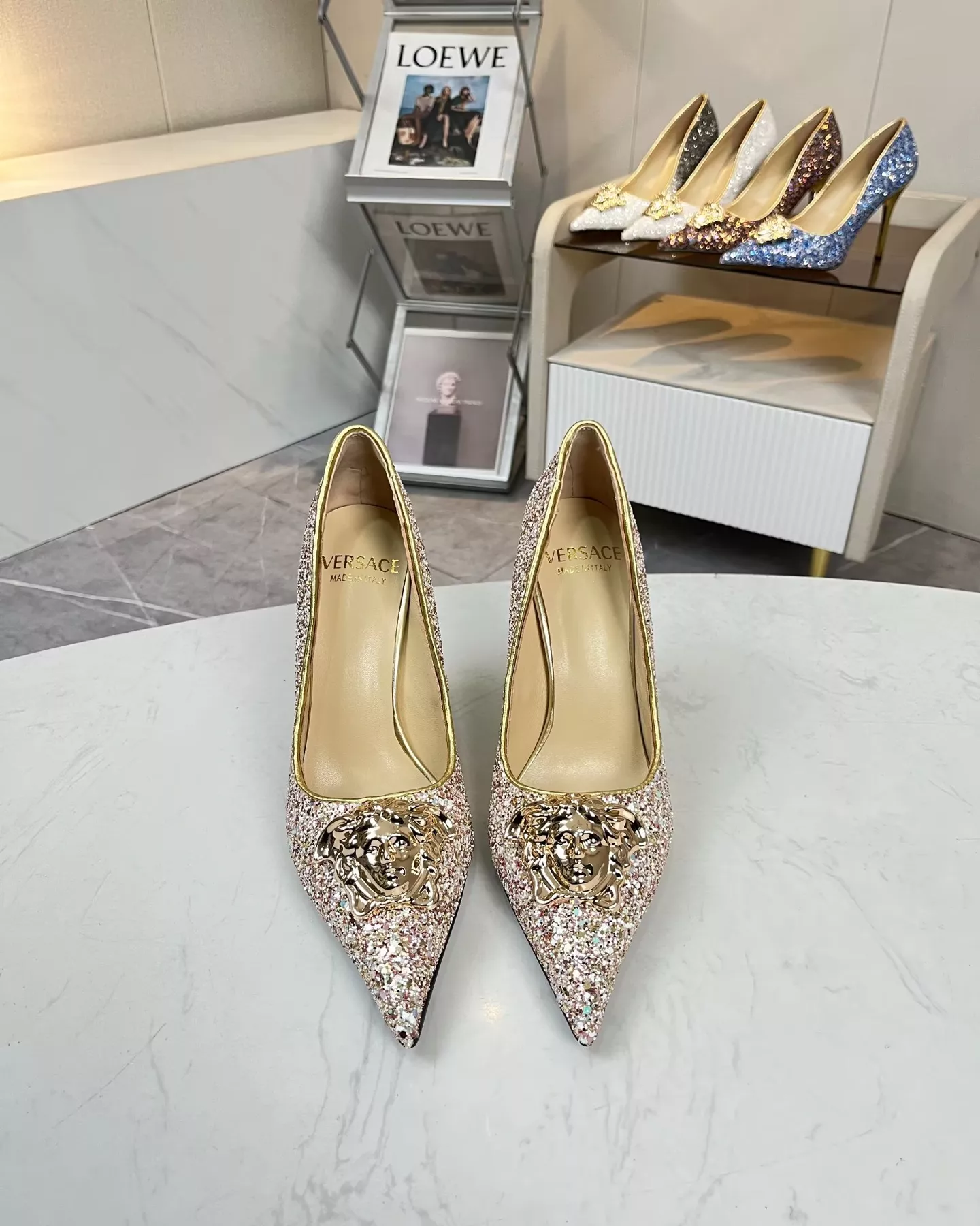 Versatile 3960 Versace High-Heeled Shoes For Women