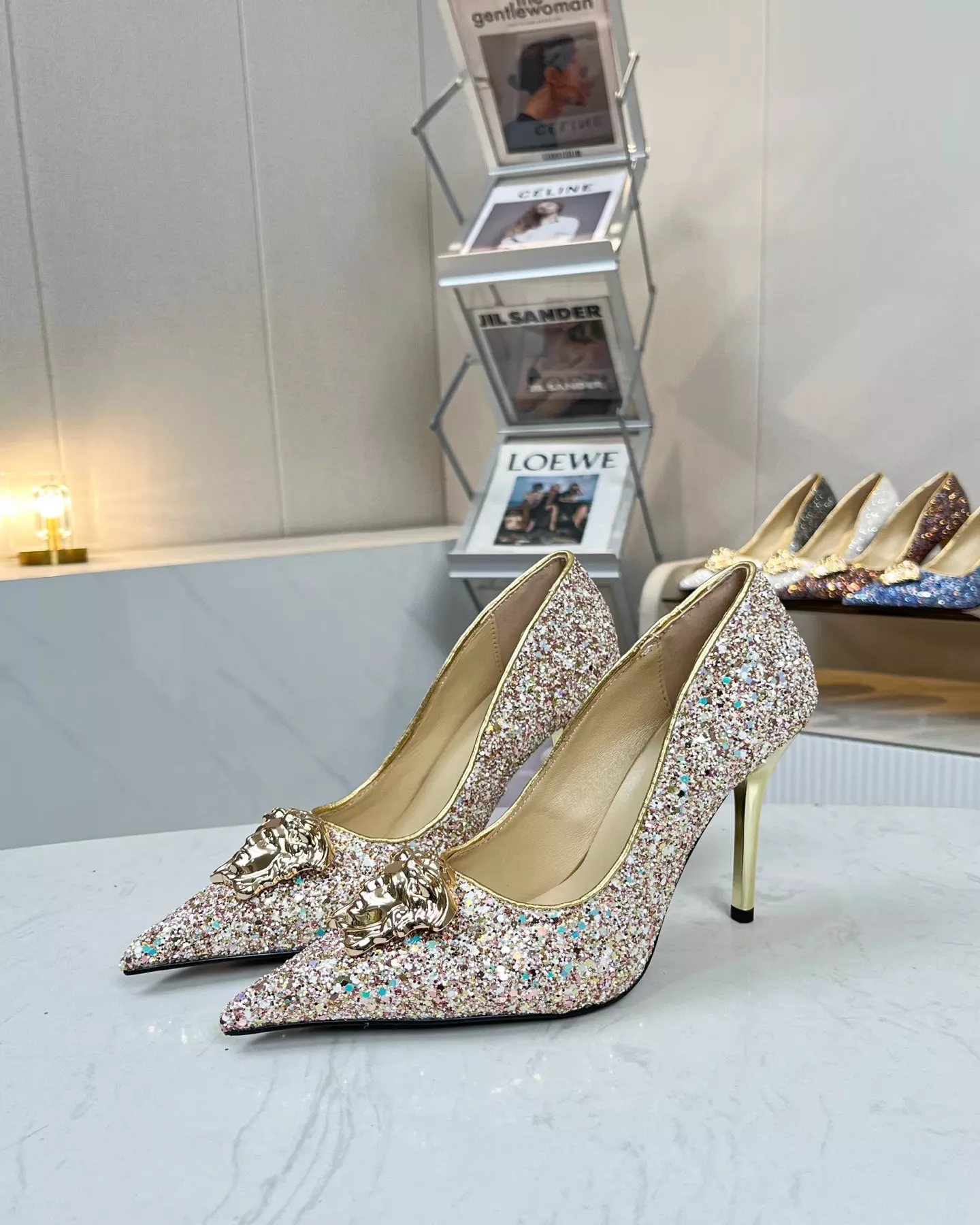 Versatile 3960 Versace High-Heeled Shoes For Women