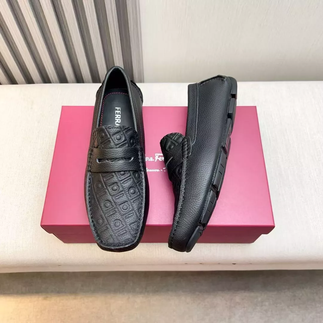 Versatile 398 Salvatore Ferragamo Leather Shoes For Men