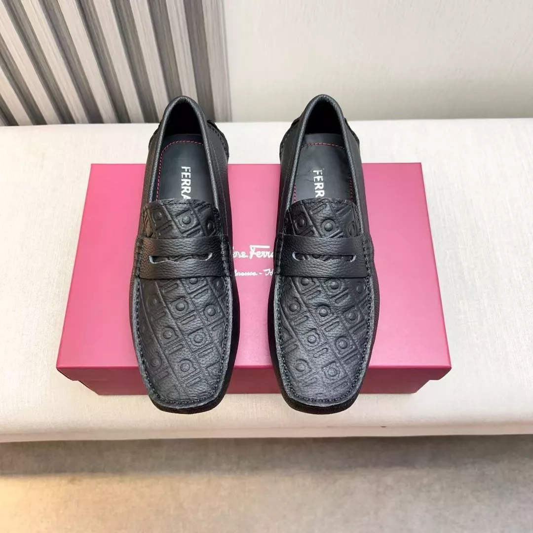 Versatile 398 Salvatore Ferragamo Leather Shoes For Men