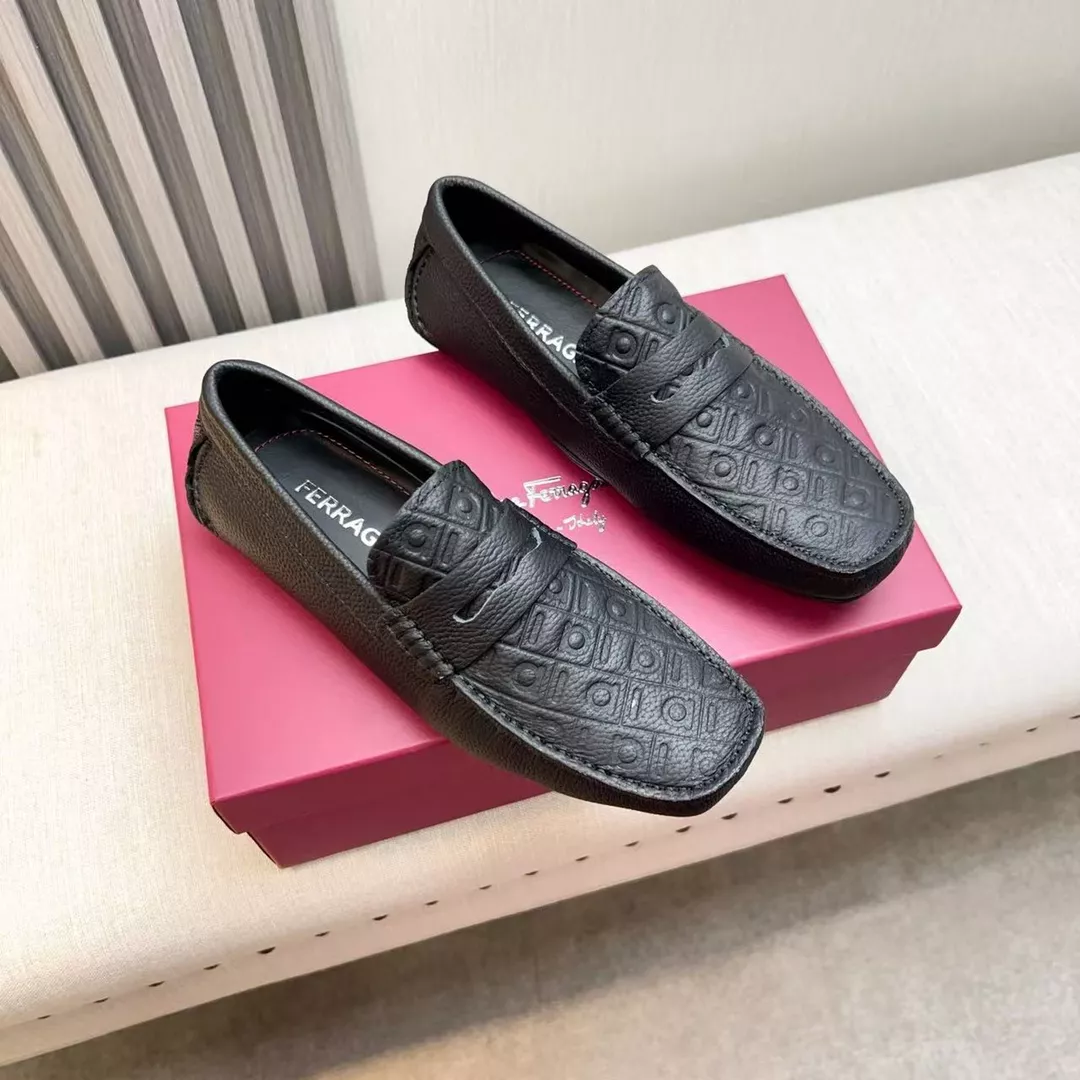 Versatile 398 Salvatore Ferragamo Leather Shoes For Men