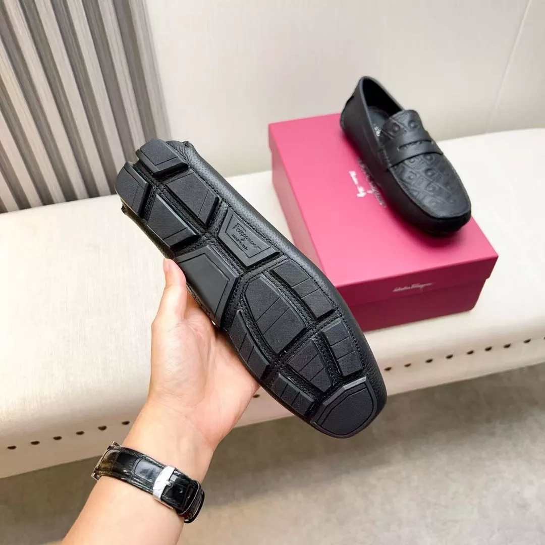 Versatile 398 Salvatore Ferragamo Leather Shoes For Men