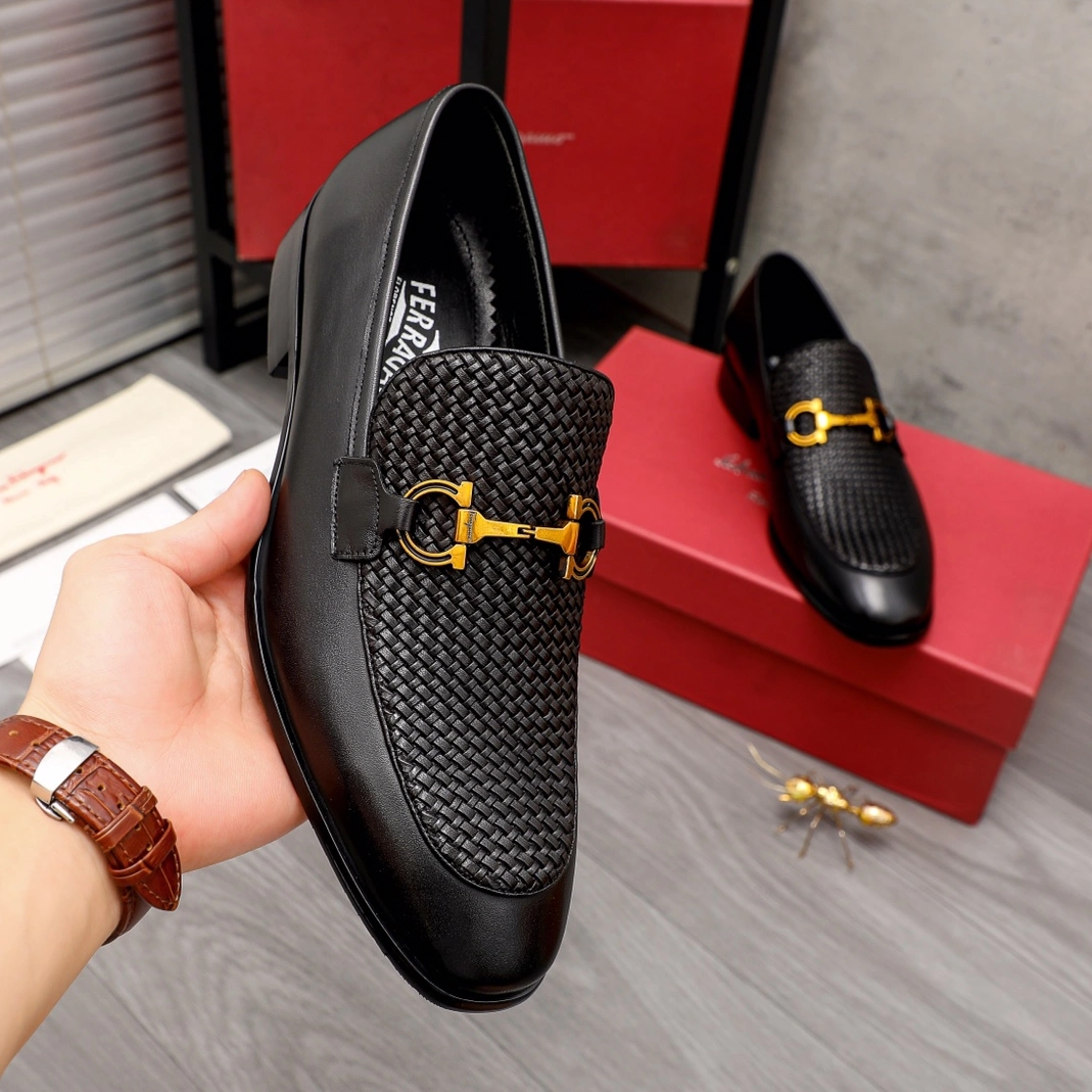 Versatile 3999 Salvatore Ferragamo Leather Shoes For Men