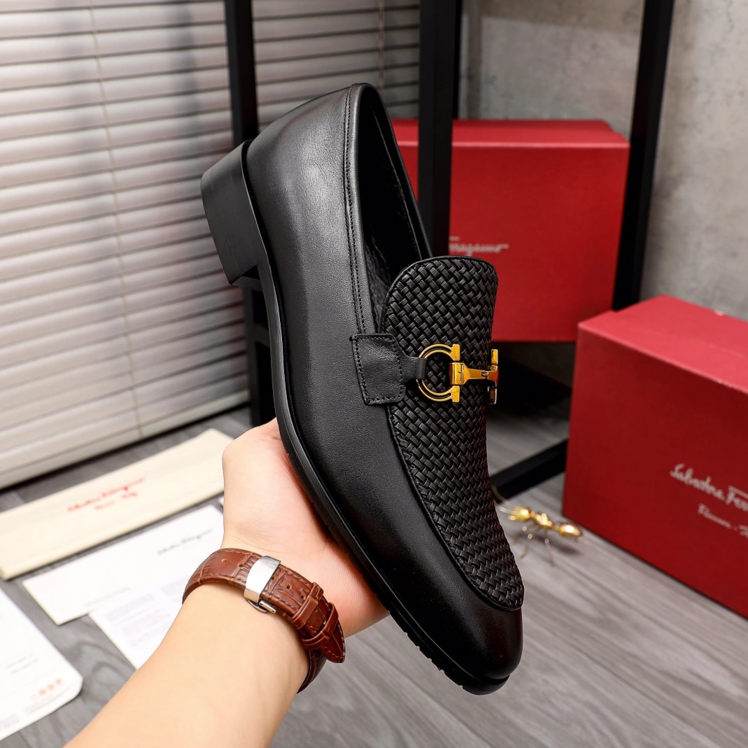 Versatile 3999 Salvatore Ferragamo Leather Shoes For Men