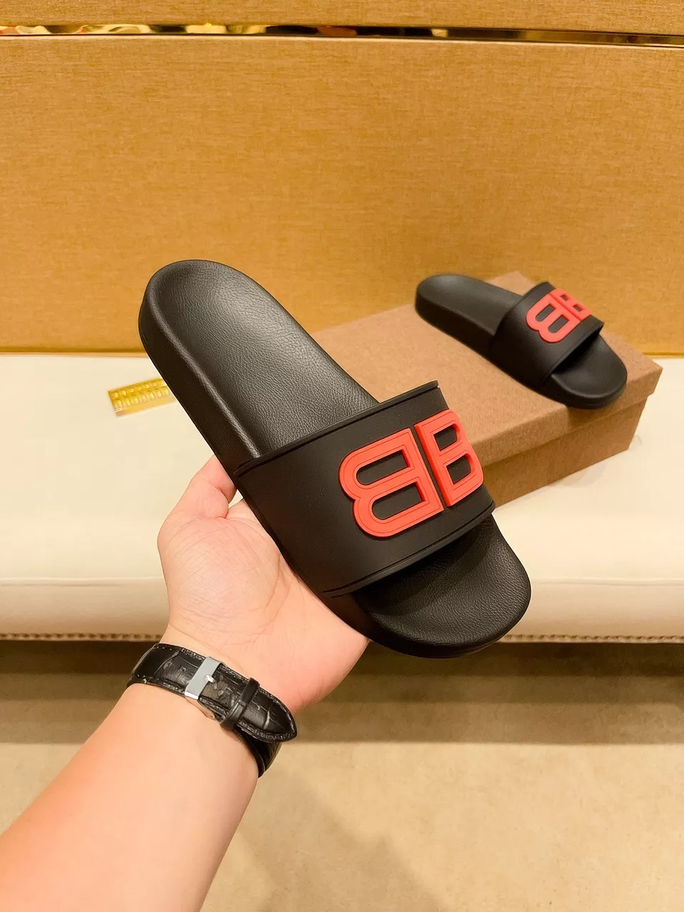 Versatile 4125 Balenciaga Slippers For Men