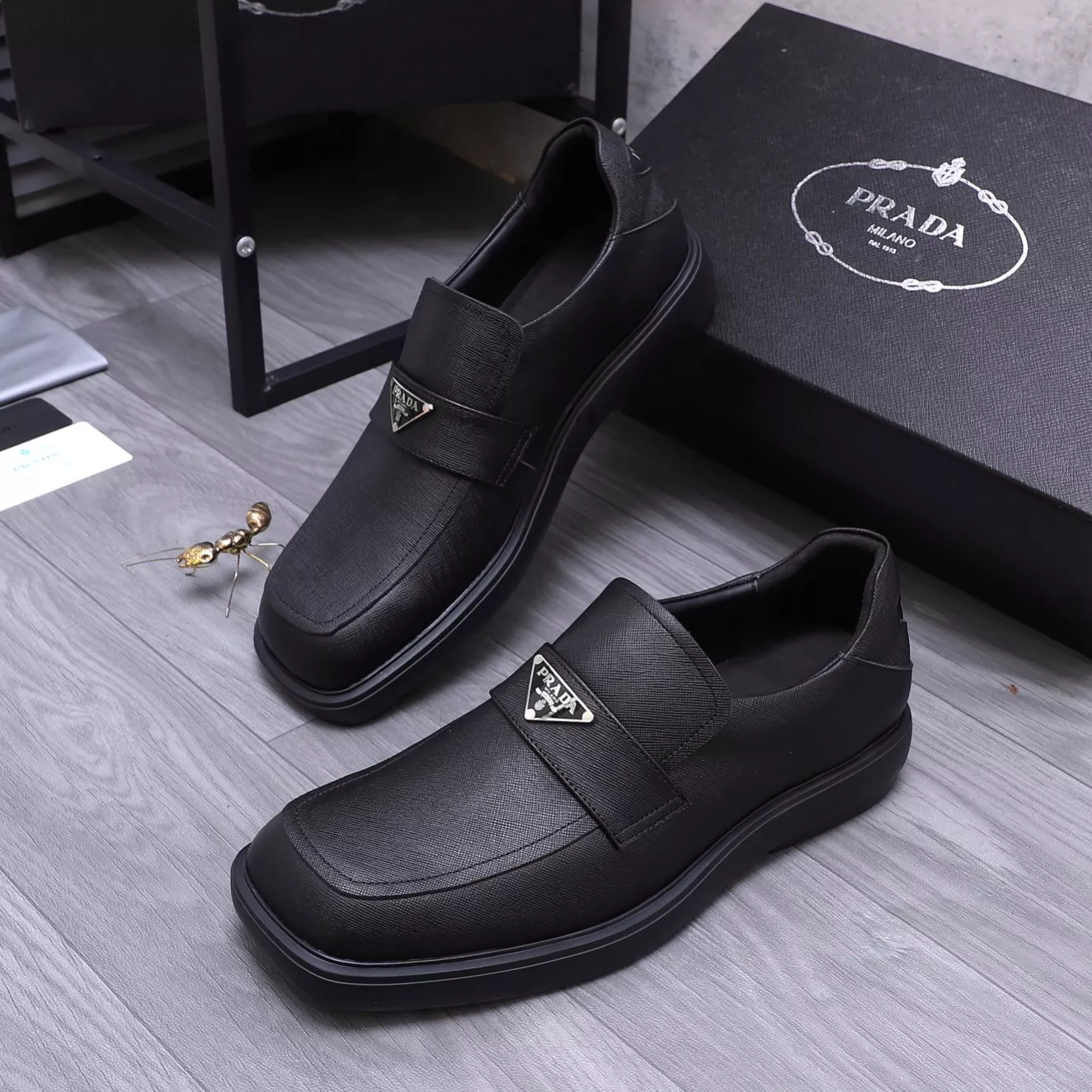 Versatile 4691 Prada Leather Shoes For Men