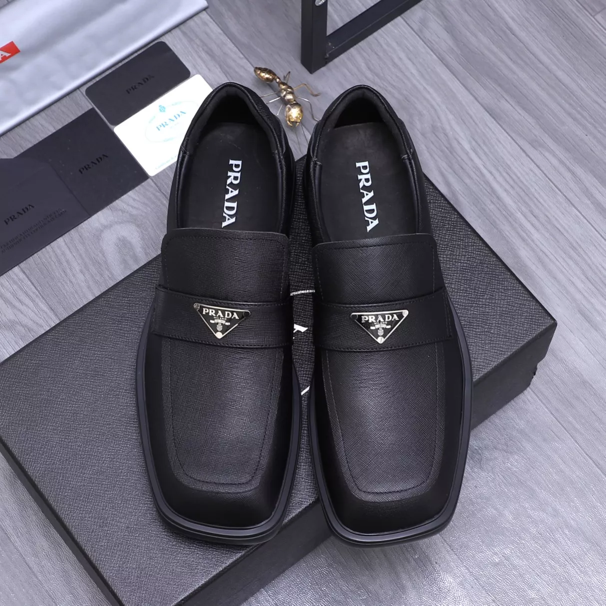 Versatile 4691 Prada Leather Shoes For Men