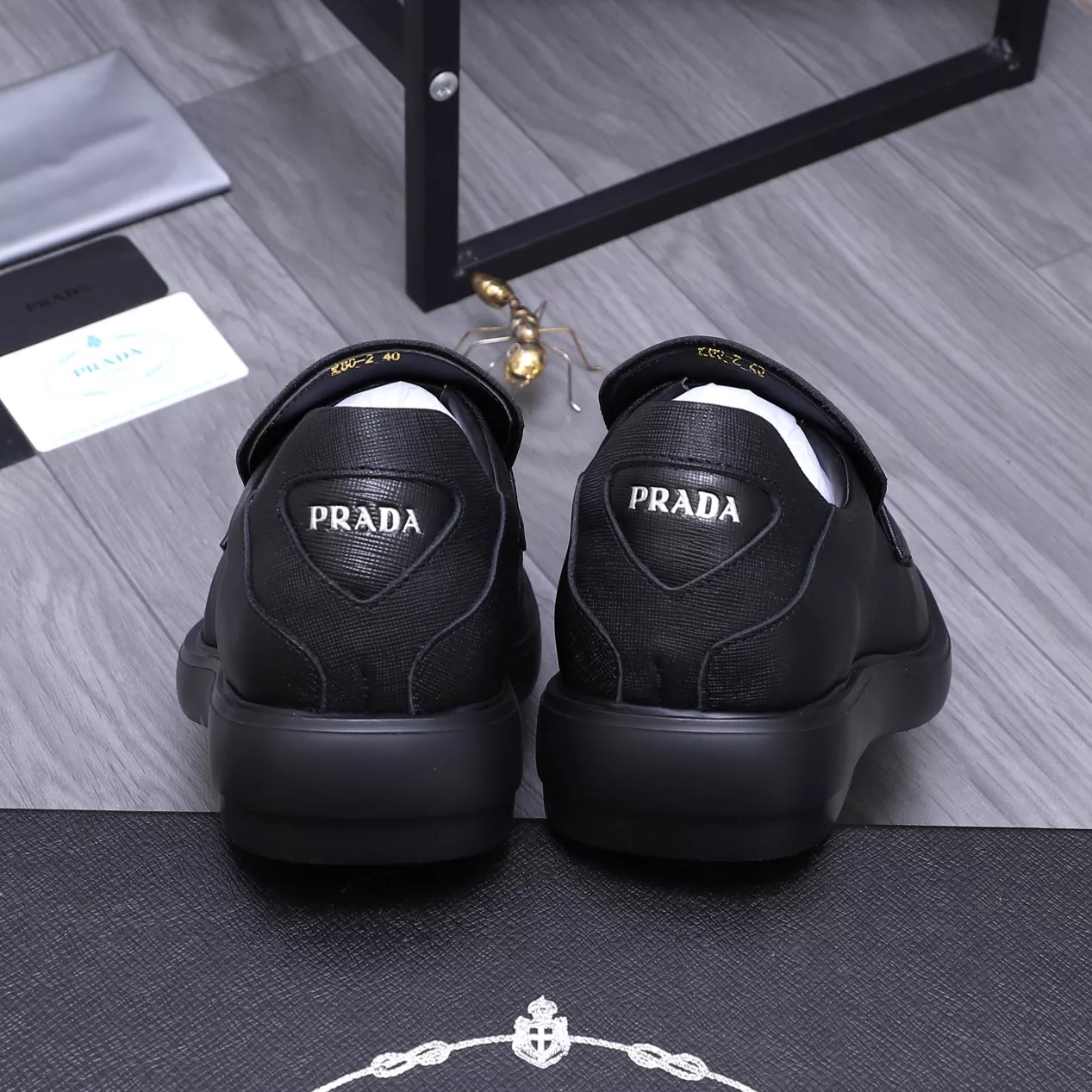 Versatile 4691 Prada Leather Shoes For Men