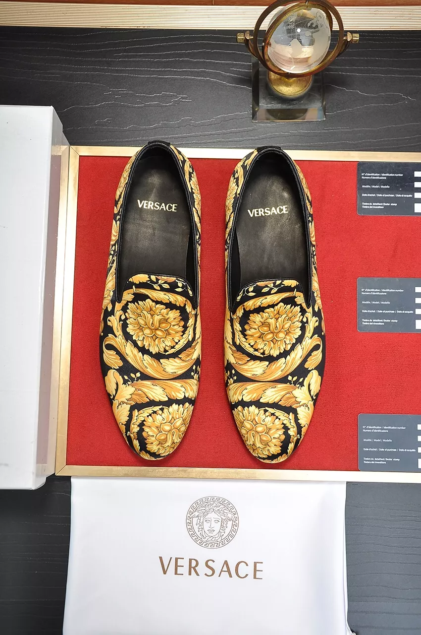 Versatile 4878 Versace Leather Shoes For Men