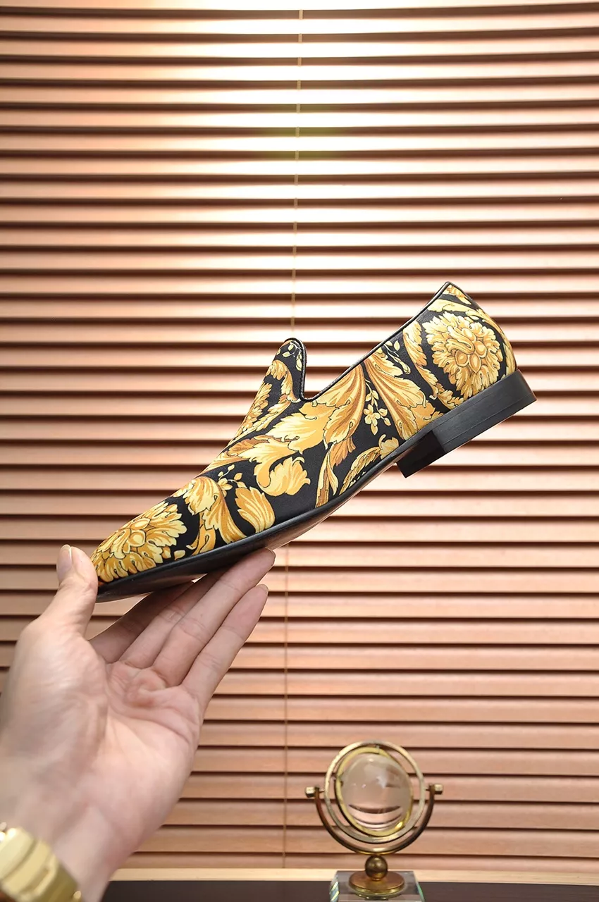 Versatile 4878 Versace Leather Shoes For Men