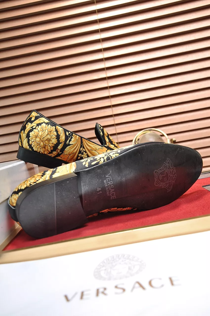 Versatile 4878 Versace Leather Shoes For Men