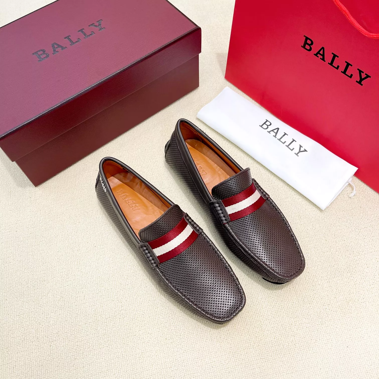 Versatile 5479 Bally Leather Shoes For Men
