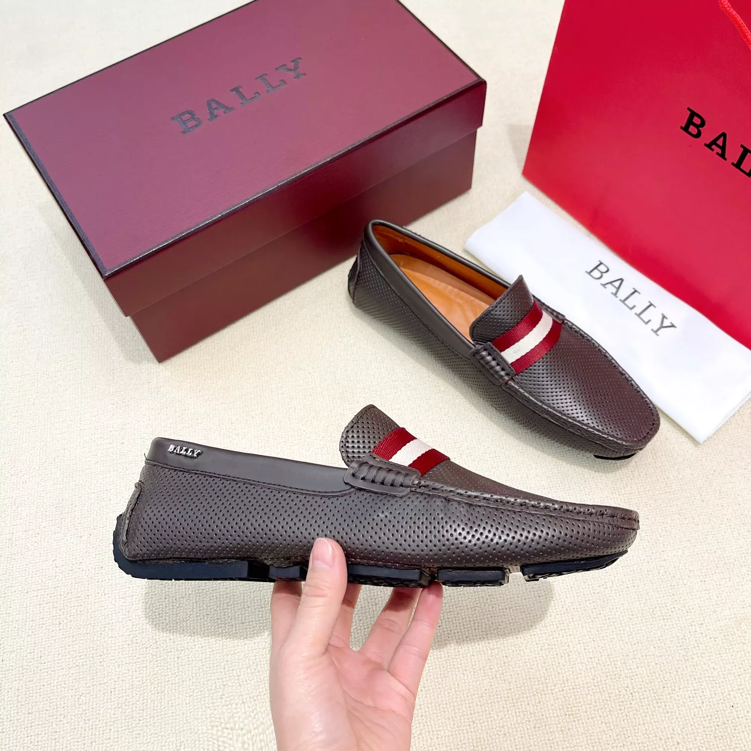 Versatile 5479 Bally Leather Shoes For Men