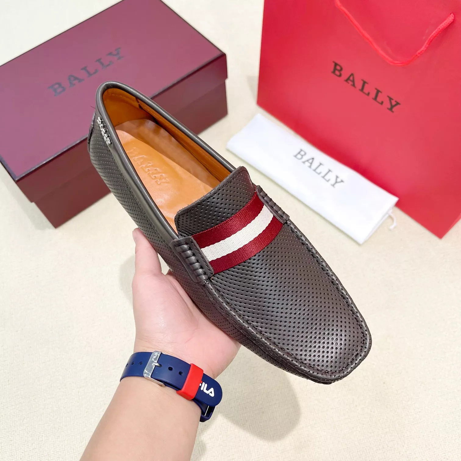 Versatile 5479 Bally Leather Shoes For Men