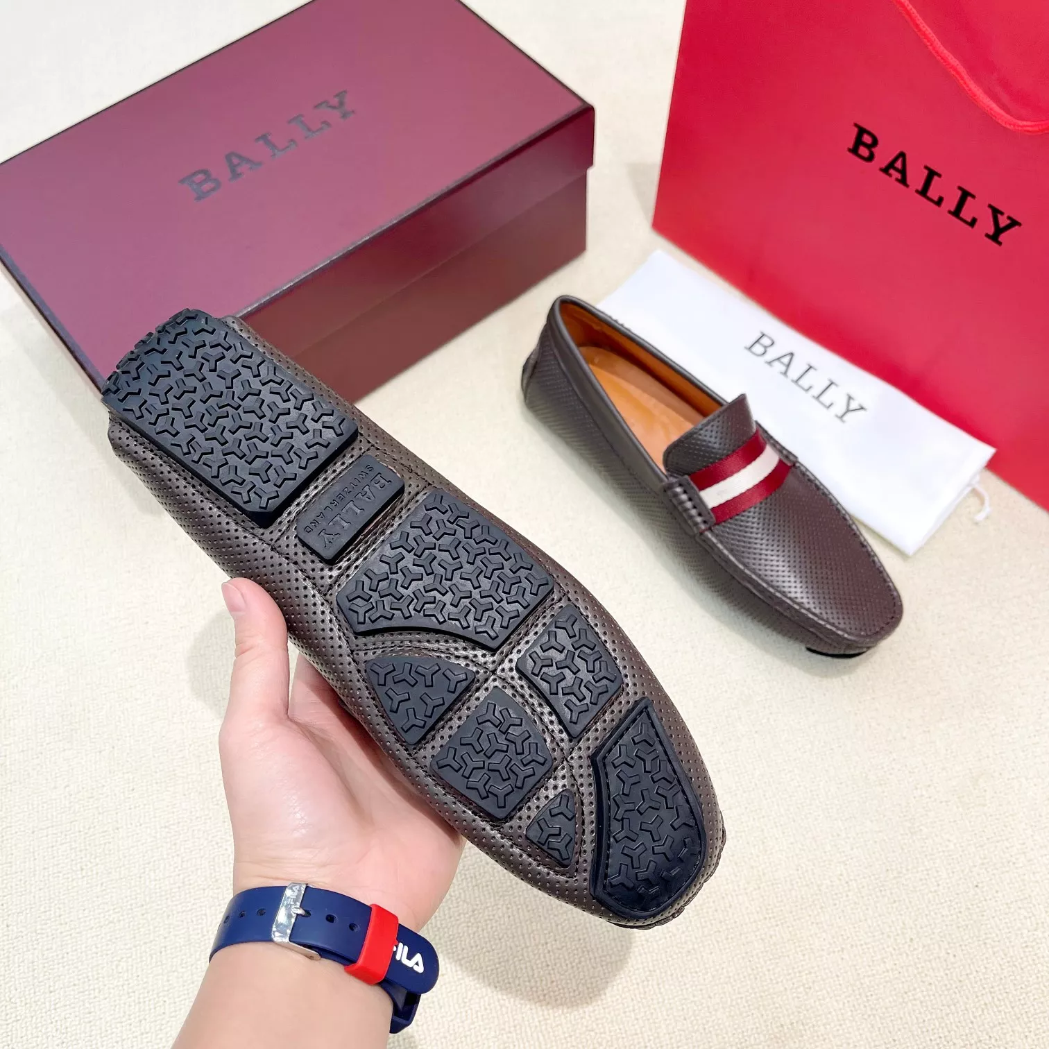 Versatile 5479 Bally Leather Shoes For Men