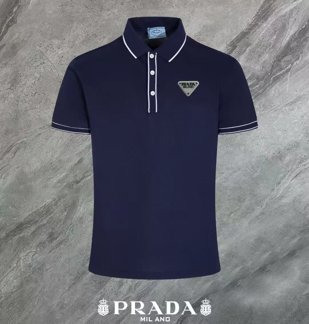 Versatile 556 Prada T-Shirts Short Sleeved For Men