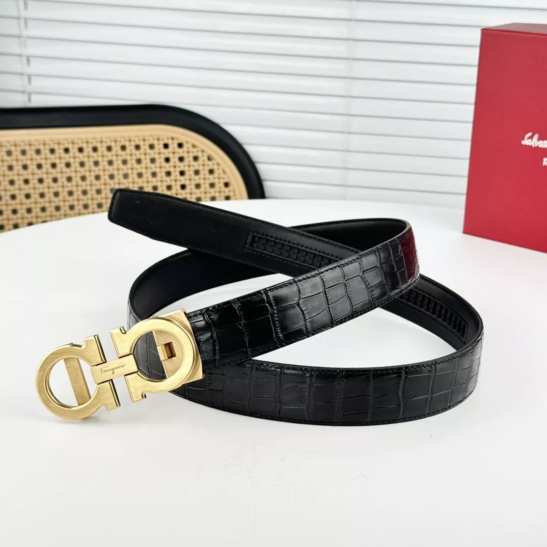 Versatile 5855 Salvatore Ferragamo AAA Quality Belts In 3.5cm For Men