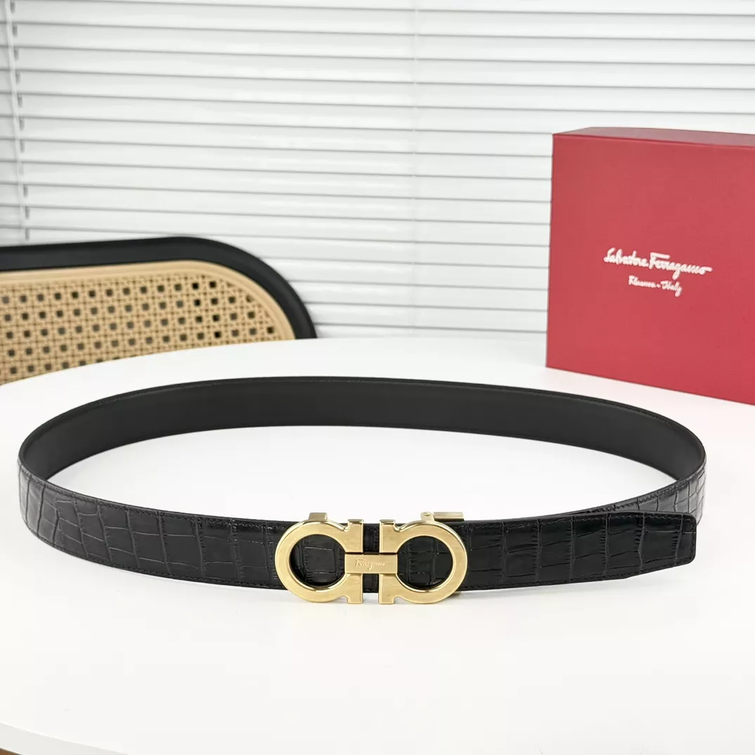 Versatile 5855 Salvatore Ferragamo AAA Quality Belts In 3.5cm For Men