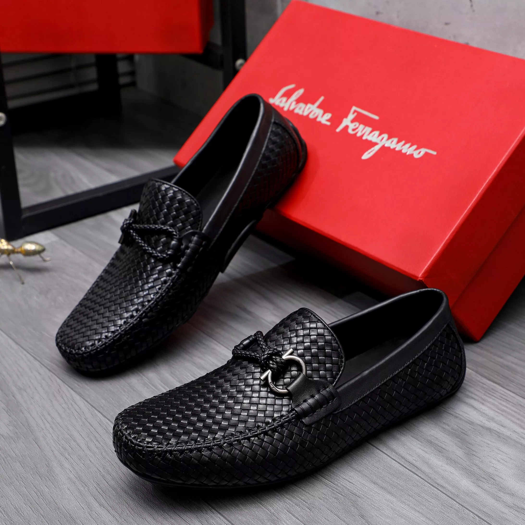 Versatile 5994 Salvatore Ferragamo Leather Shoes For Men
